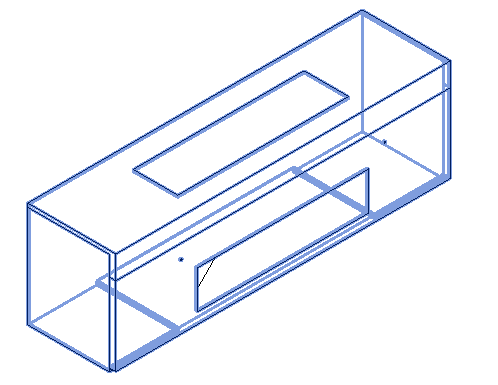 3D model of a Vertical low profile floor mount fan coil